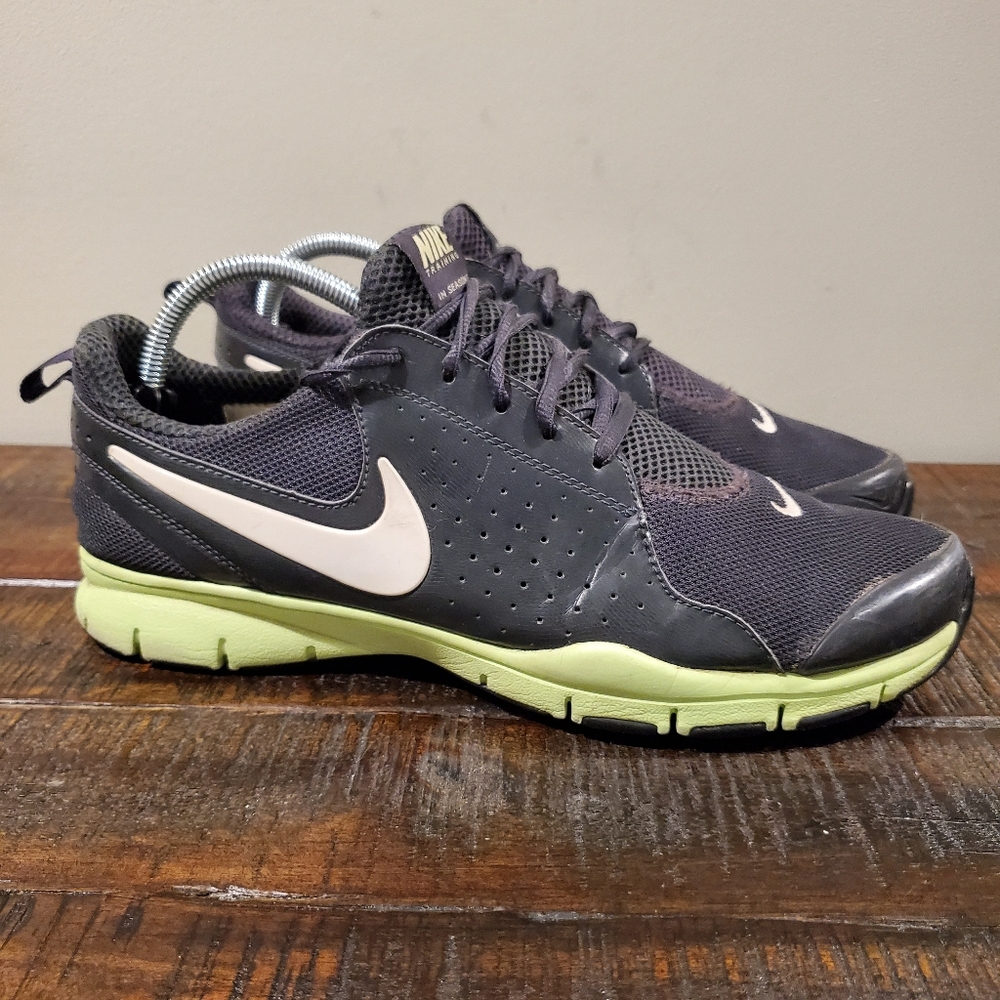 NIKE Training TR Athletic Comfort Running Shoes Womens 11 454445-031 Black Green
